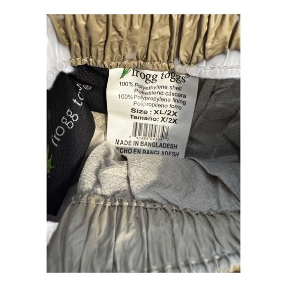 Frogg Toggs Ultra-Lite2 Rain Suit Mens XL/2X Lightweight Polyethylene Tan - Picture 2 of 6